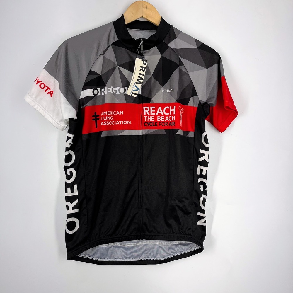 Primal Oregon American Lung Association Reach the Beach Cycling Jersey Mens NEW